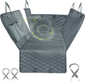 Honest Dog Car Seat Covers with Mesh Window,Dog Seat Cover with Side Flap for Cars, Trucks, and Suv'S - Waterproof & Nonslip Pet Seat Cover for Backseat(Grey,56" Wx60 L)