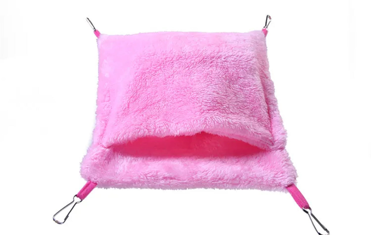 Fleece Hanging Hamster House Pet Bed Rat Hamster Toys Guinea Pig Hammock Cage Bird Sleeping Nest Cage Swing for Small Animals