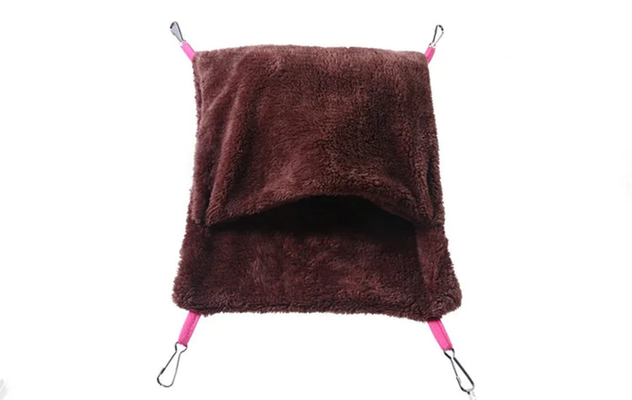 Fleece Hanging Hamster House Pet Bed Rat Hamster Toys Guinea Pig Hammock Cage Bird Sleeping Nest Cage Swing for Small Animals
