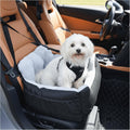Dog Car Seat for Small Dogs,Washable Pet Booster Seats for Car with Clip-On Safty Leash, Reversible Puppy Carseat with Storage Pockets, Travel Carrier Bed for Dogs under 25 Lbs, Grey