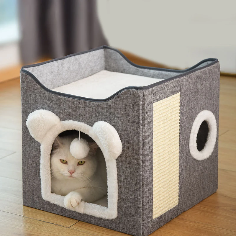Foldable Square Cat Sleeping House
