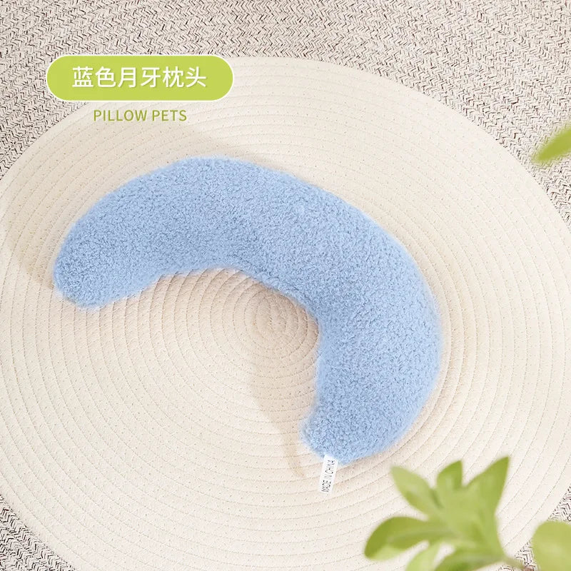 2022 New Cat Dog Pet Winter Pillow Sleep U-Shaped Throw Pillow, Comfortable Sleep Aid Cervical Spine Pet Supplies Cat Toy