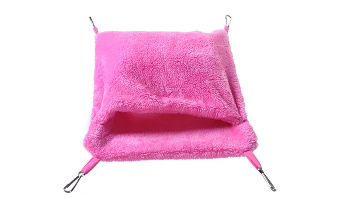 Fleece Hanging Hamster House Pet Bed Rat Hamster Toys Guinea Pig Hammock Cage Bird Sleeping Nest Cage Swing for Small Animals