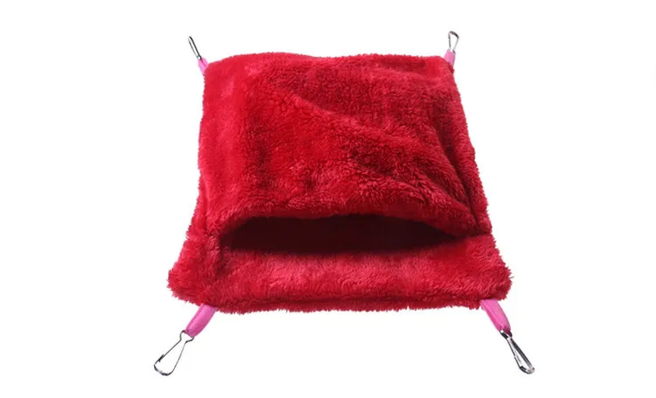 Fleece Hanging Hamster House Pet Bed Rat Hamster Toys Guinea Pig Hammock Cage Bird Sleeping Nest Cage Swing for Small Animals