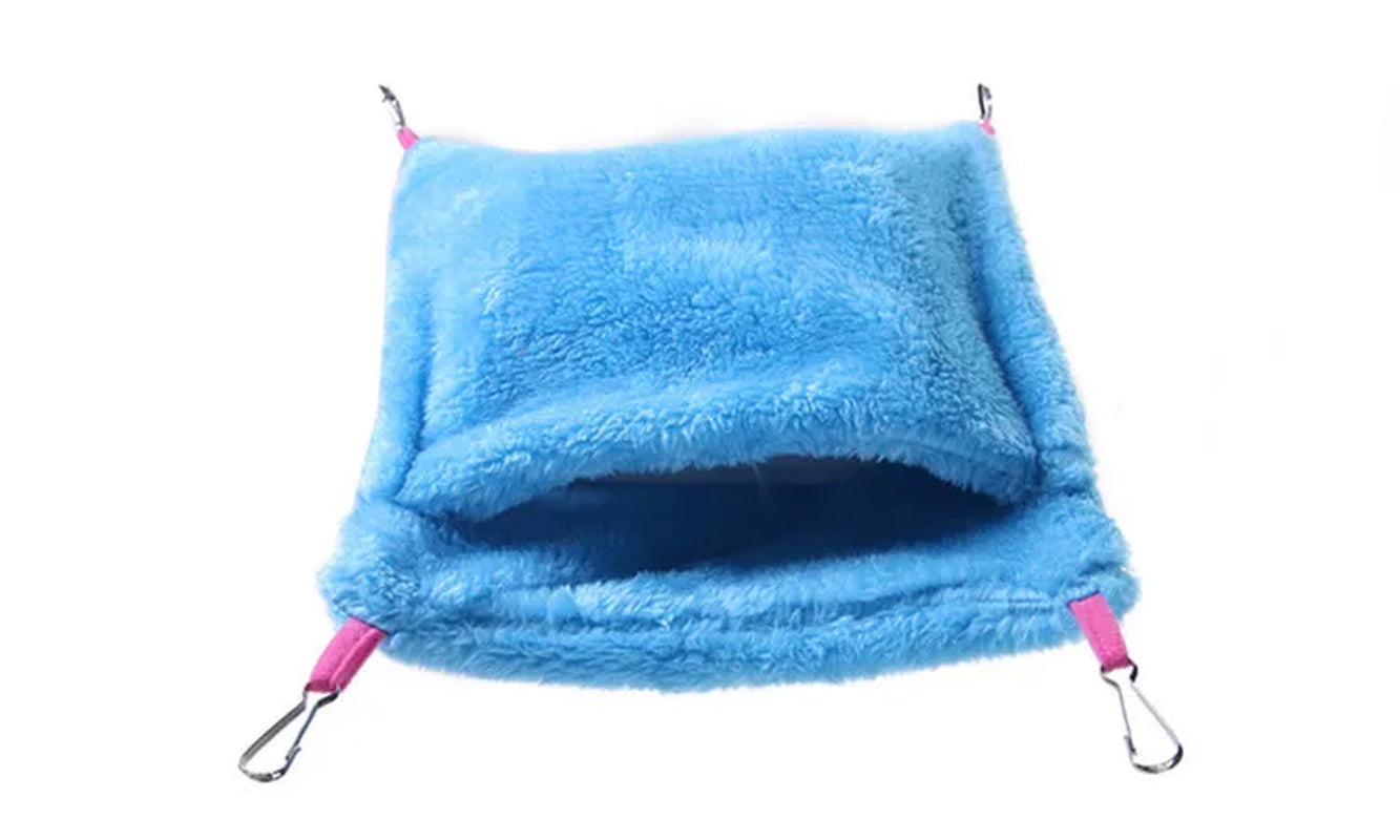 Fleece Hanging Hamster House Pet Bed Rat Hamster Toys Guinea Pig Hammock Cage Bird Sleeping Nest Cage Swing for Small Animals