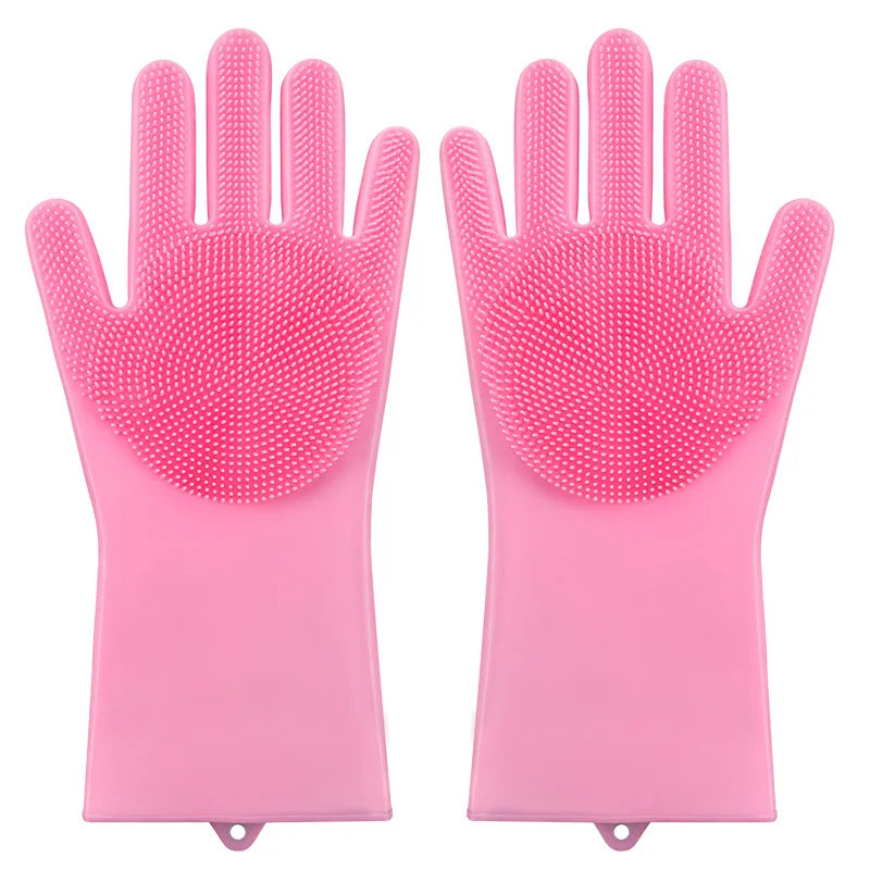 Pet Dogs Cats Shower Gloves Cat Brushes, Silicone Bath Massage Brushes Divine Tools for Dog Bathing Products Pet Accessories